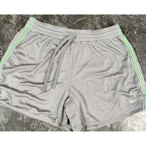Nike Dri Fit  Womens Mesh Shorts Running Athletic Training Elastic‎ Waist Gray M